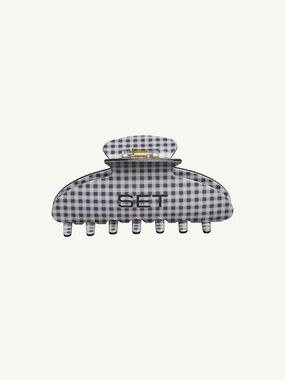 SET ACTIVE Gingham Claw Clip - Spearmint